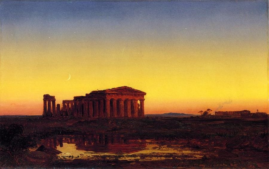 Jasper Francis Cropsey Evening at Paestum